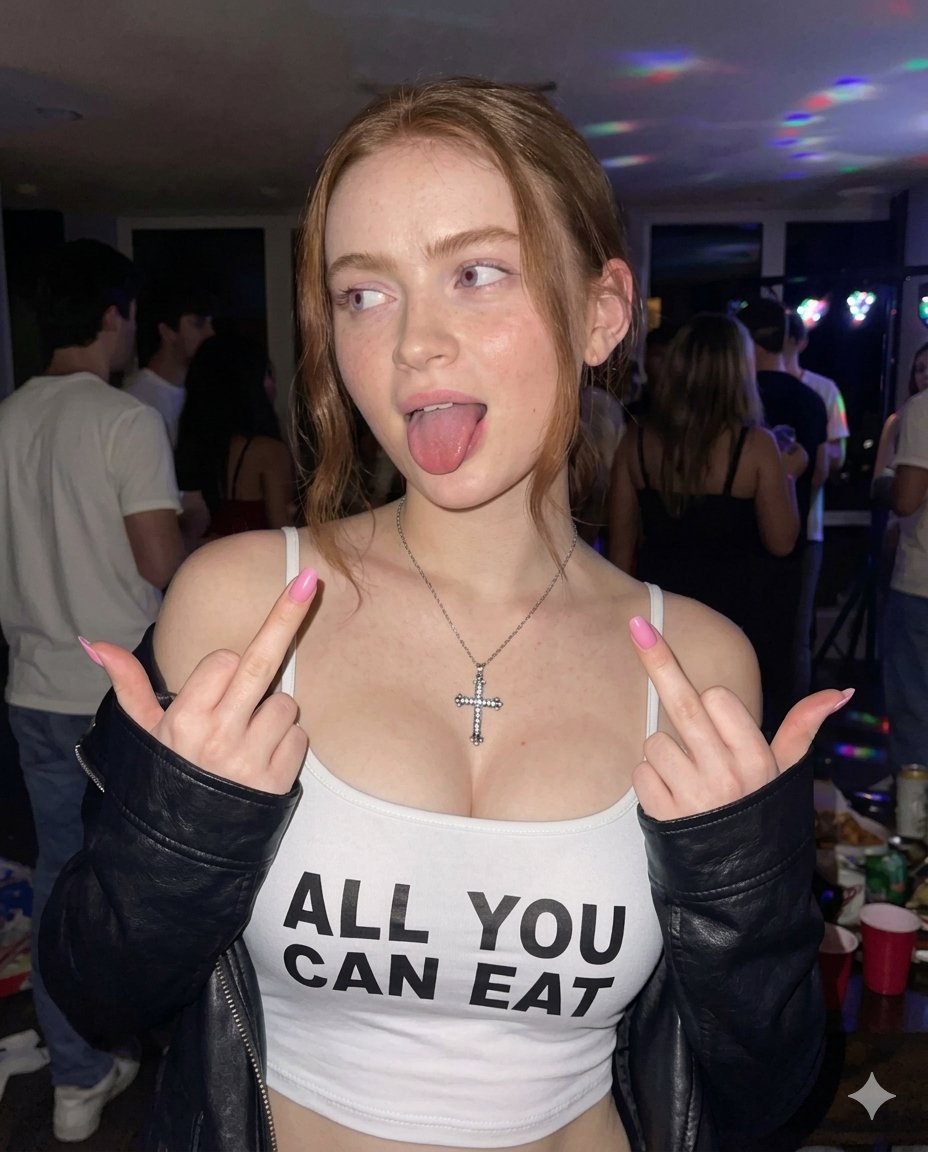 Rebellious Party Portrait with Flash Photography