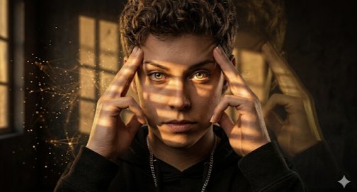 Chiaroscuro Psychic Concentration Portrait