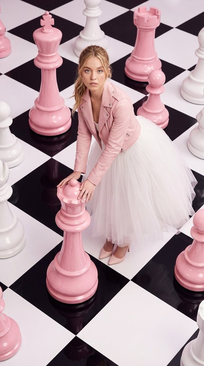 High-Fashion Surreal Chessboard Editorial