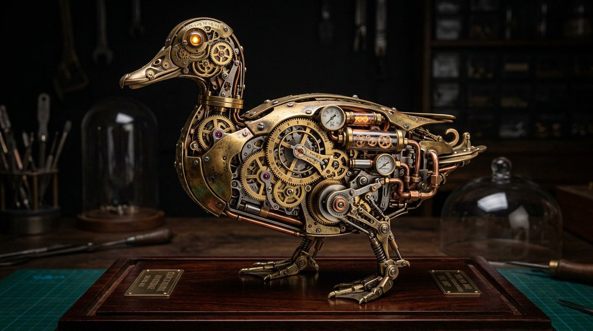 Steampunk Miniature Clockwork Machine