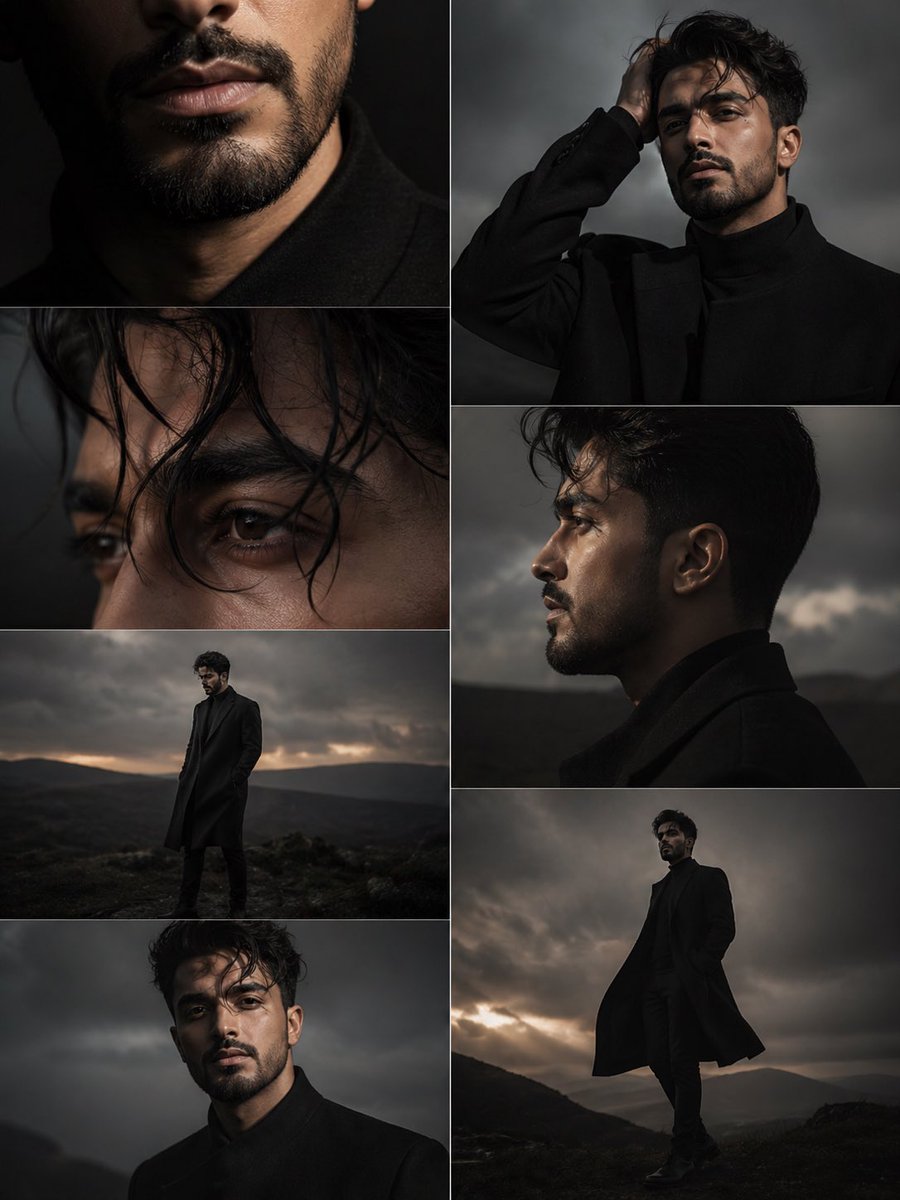 Dark Moody Editorial Portrait