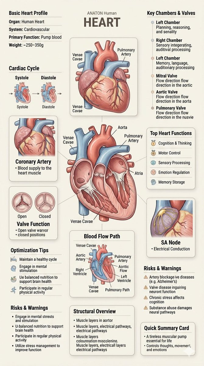 Human Anatomy Educational Infographic