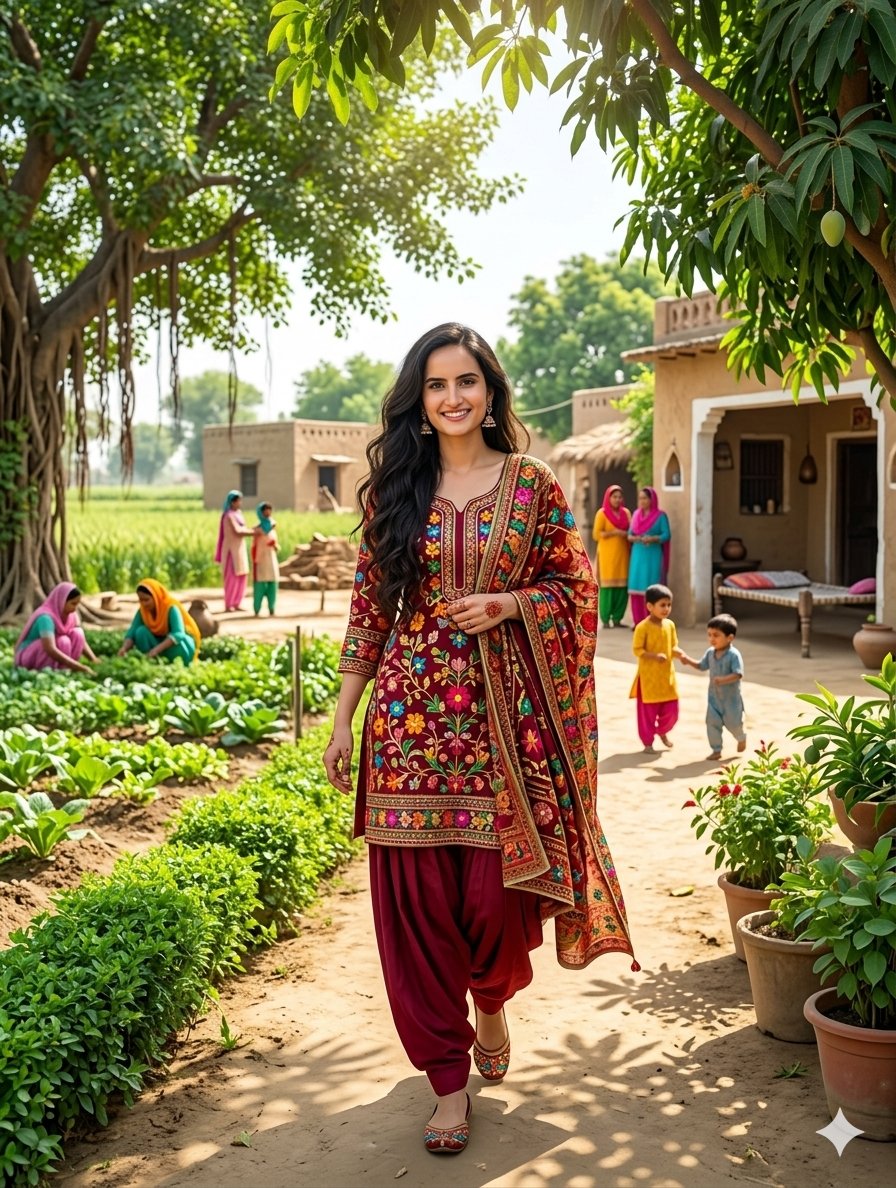 South Asian Woman in Rural Punjab