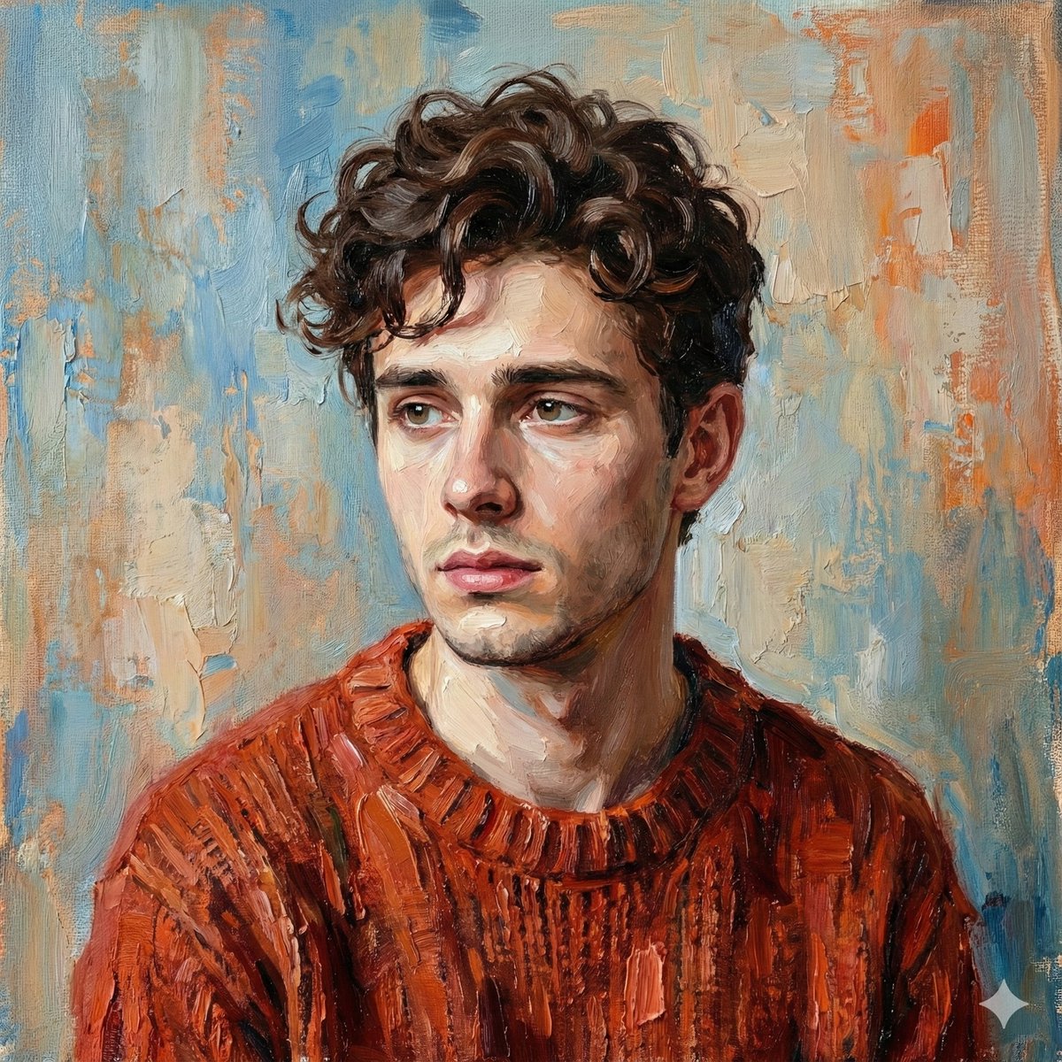Digital Oil-Painted Bust Portrait