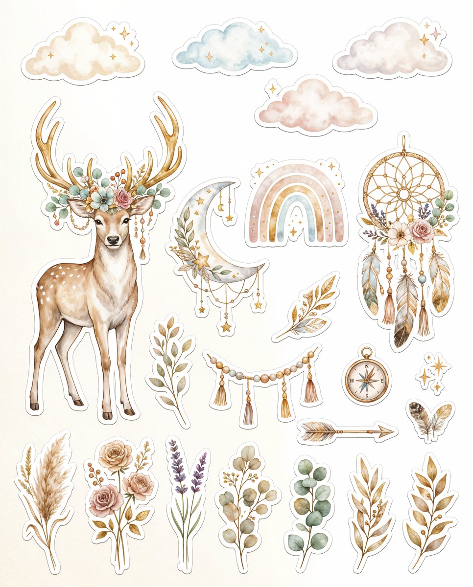 Luxury Boho Sticker Collection