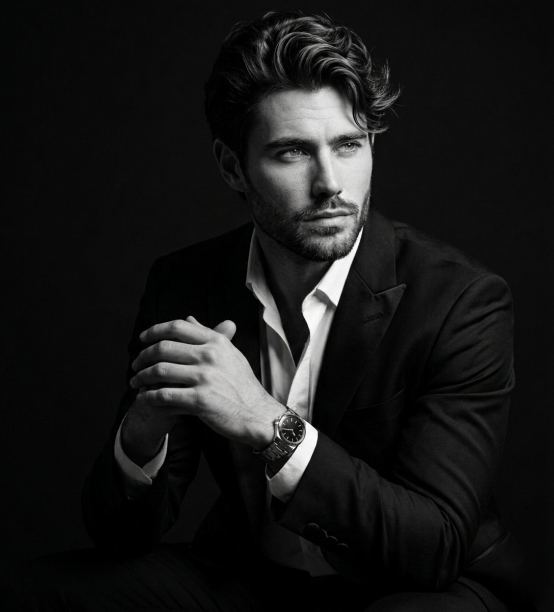 Fine Art Black and White Portrait