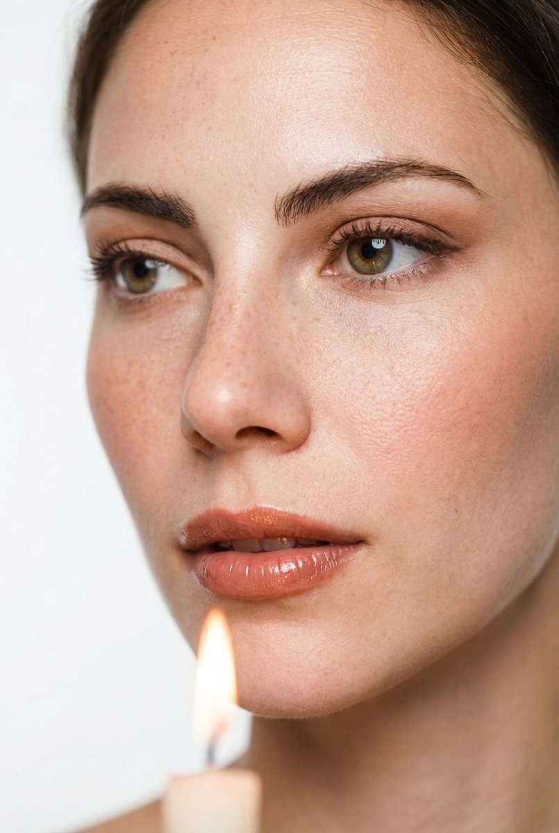 Cinematic Candlelight Beauty Portrait Edit Prompt