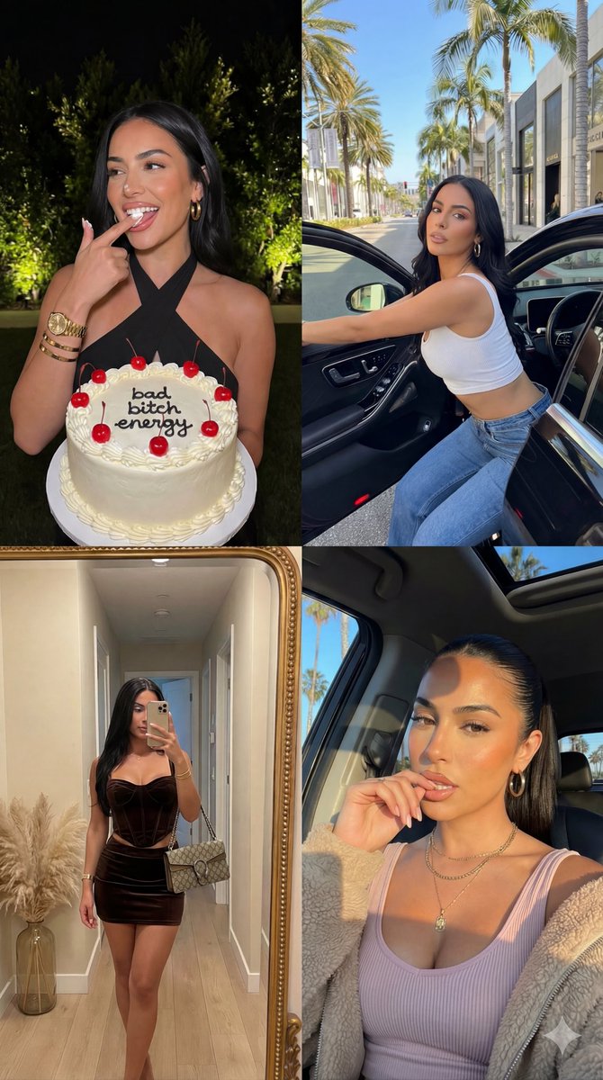2x2 Grid Collage of Luxury Lifestyle Photos