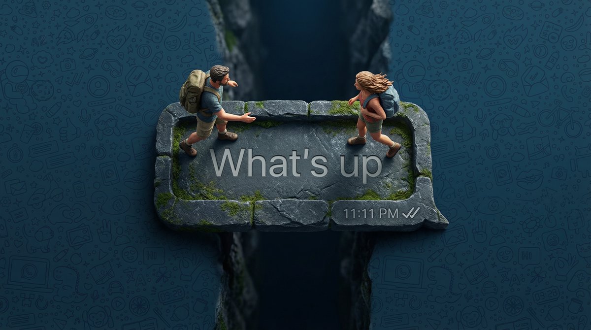 WhatsApp Speech Bubble Bridge Macro Photography