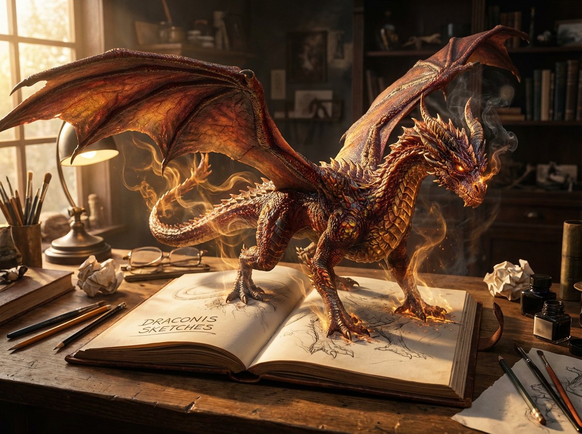 Magical Sketchbook Art Coming to Life