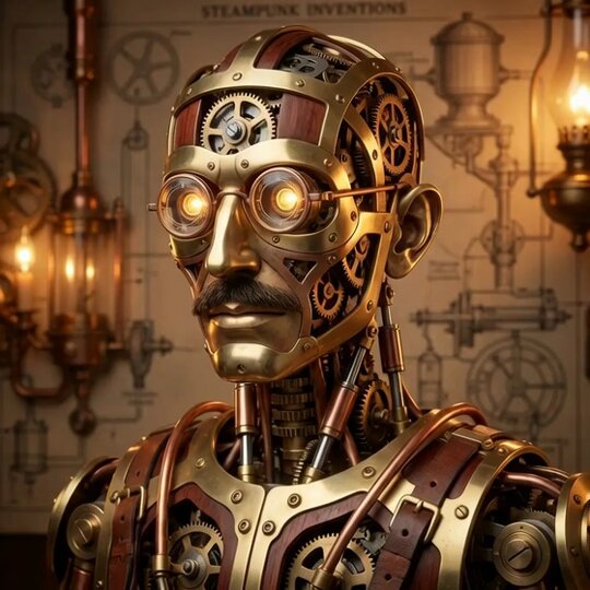 Steampunk Clockwork Automaton Transformation Prompt