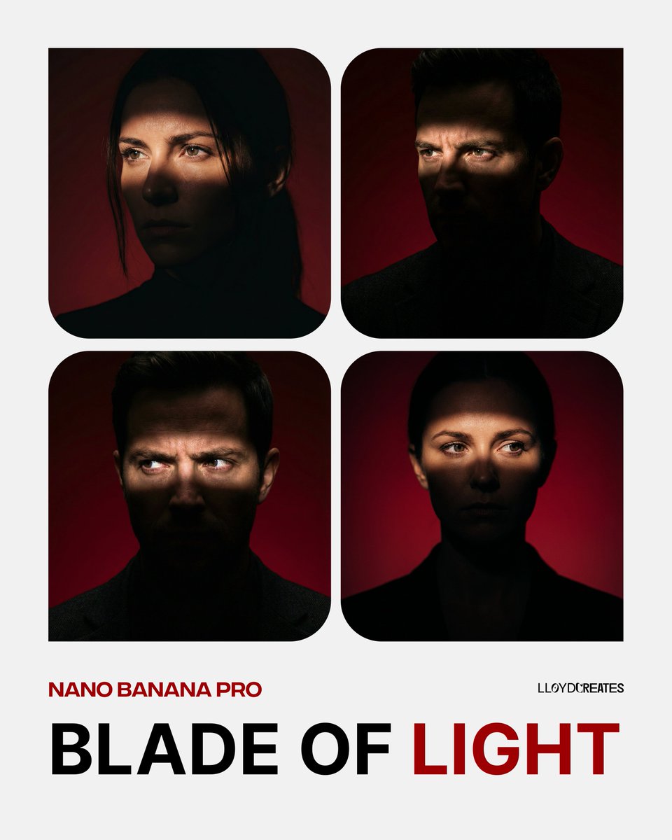 Blade of Light Chiaroscuro Portrait
