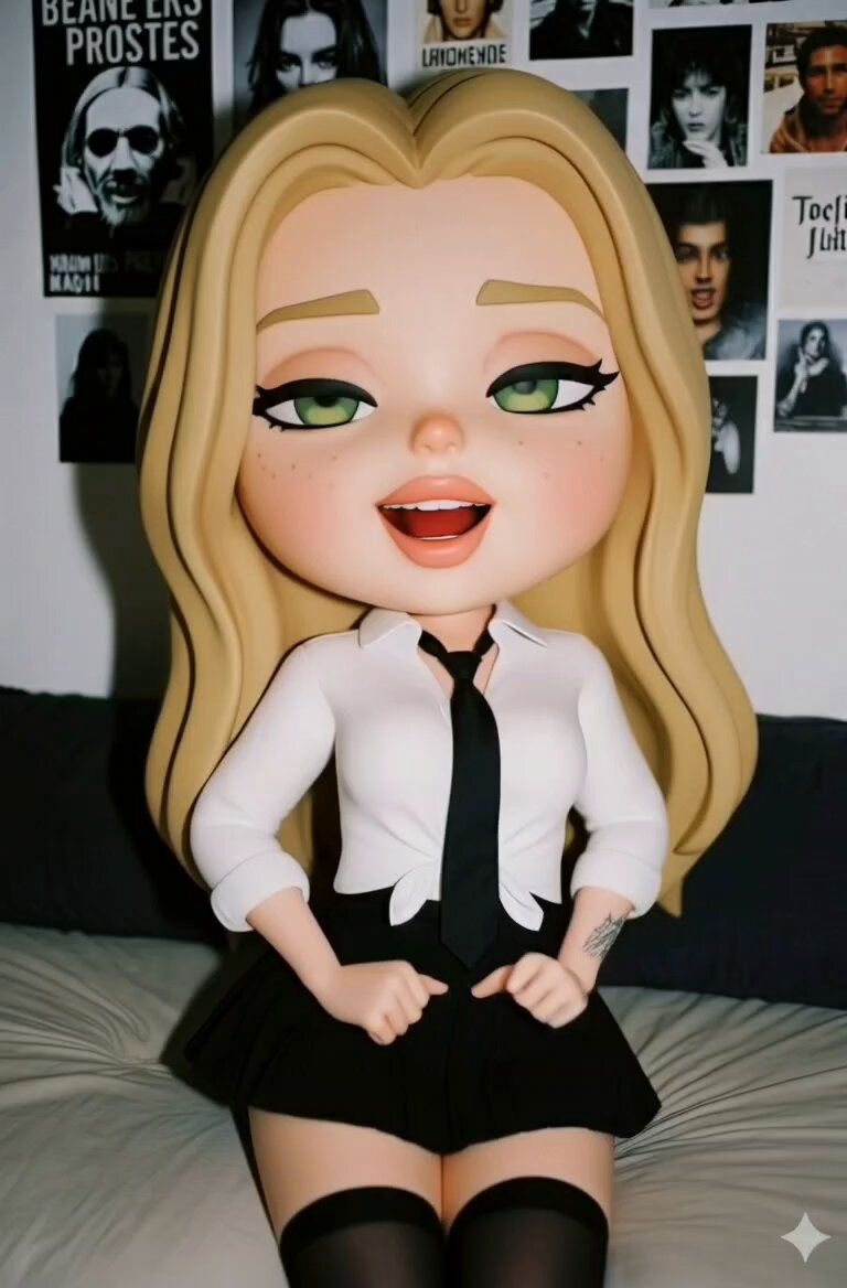3D Chibi Vinyl Toy Aesthetic Portrait