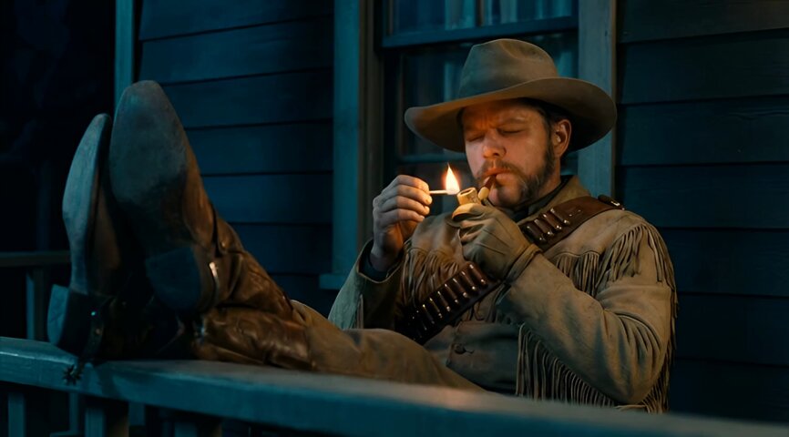 Video Prompt for Man Lighting Smoke Pipe
