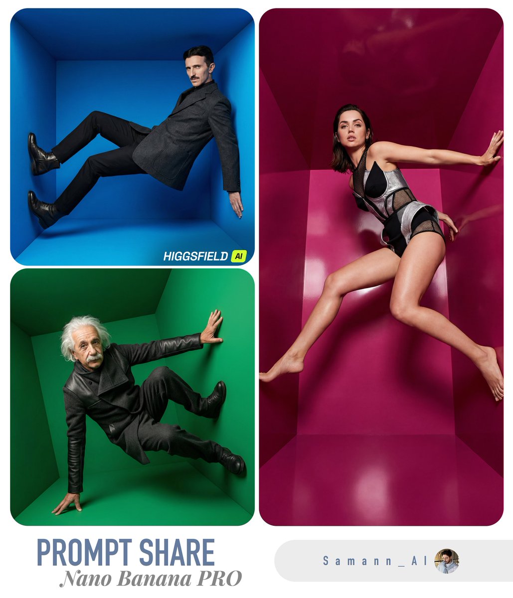 High-Fashion Editorial in Anti-Gravity Color Box