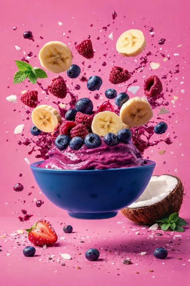 High-Speed Food Photography with Exploding Ingredients