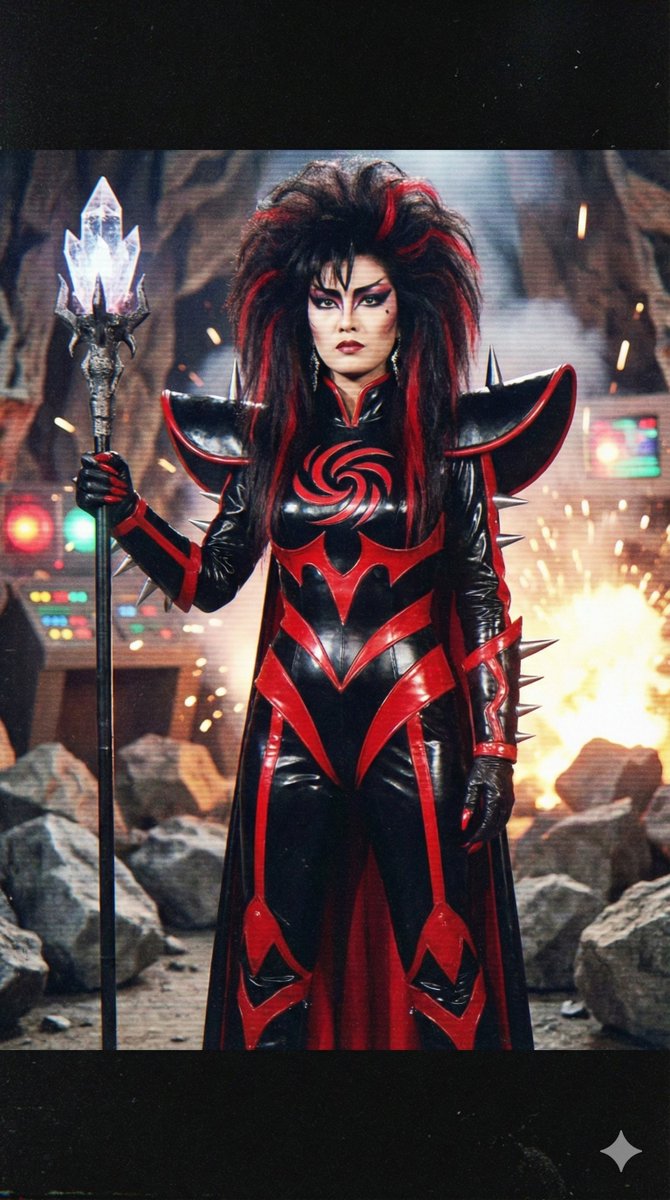 Prompt for 80s TV Style Villainess Character Design