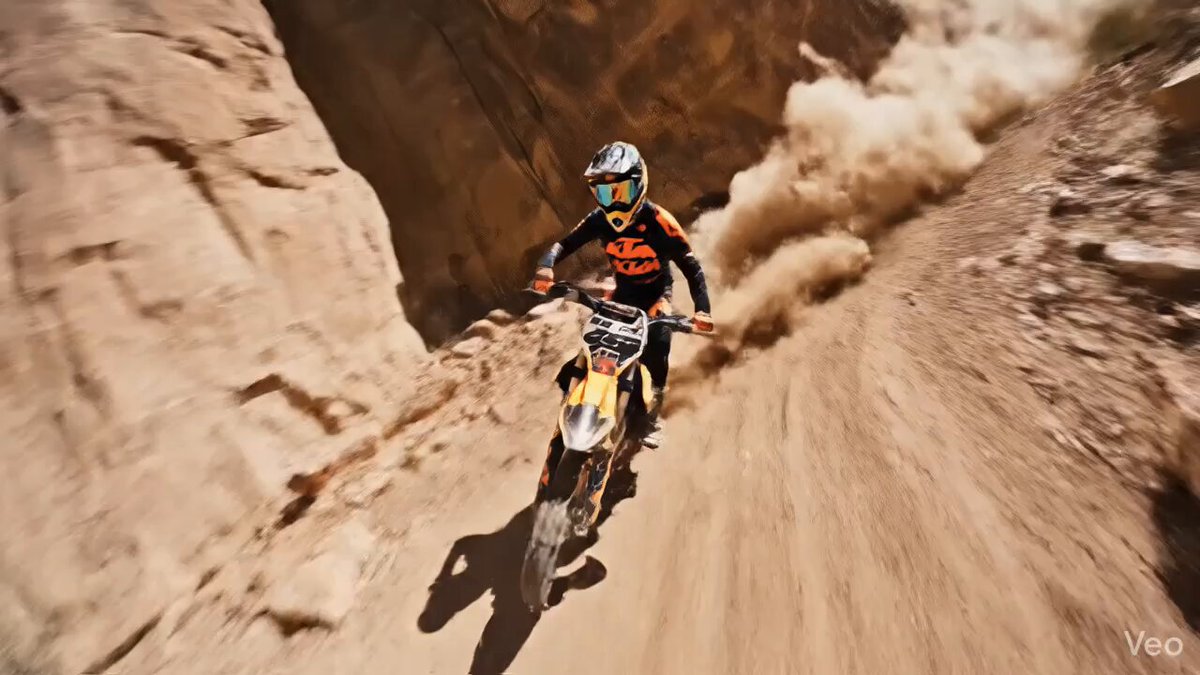 Ultra-Realistic FPV Motocross Action in Desert Canyon