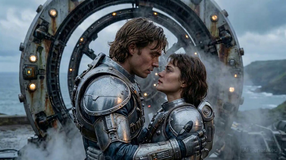 Cinematic Sci-Fi Romance Trailer Scene