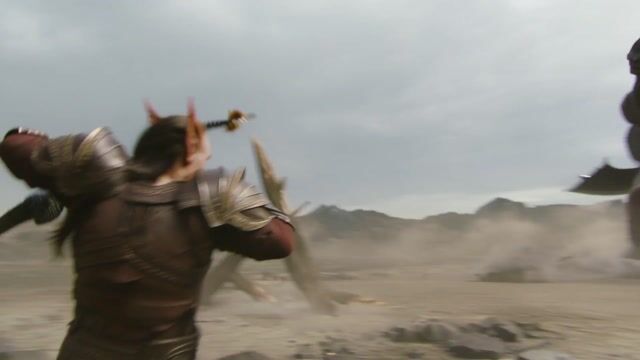 Elven Archer vs. Towering Brute Battle Scene Prompt