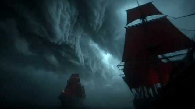 Furious Giant Dragon Emerging from Ocean