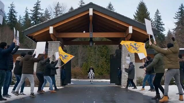 Equestrian Charge in Vancouver Luxury District