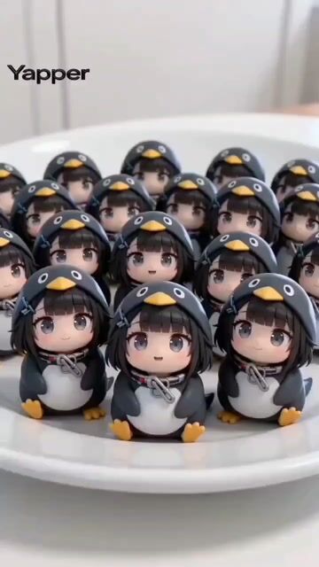 Seedance 2.0 Prompt: Gugugaga Penguin Figurines
