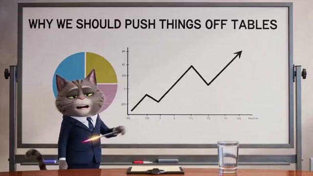 Gray Tabby Cat in a Suit Character Description