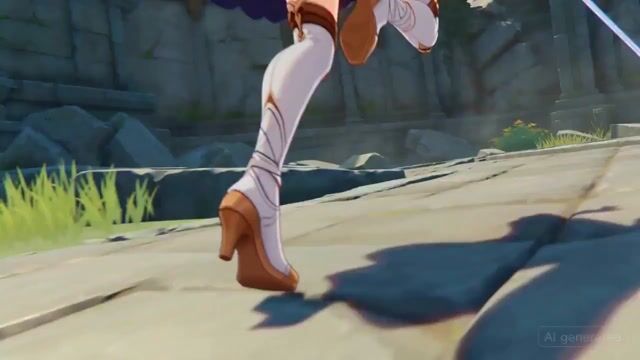 Anime Scene of Lumine from Genshin Impact