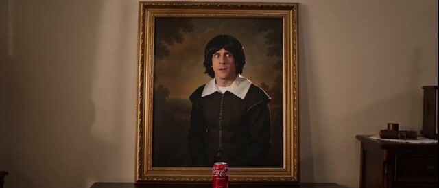 Painting Character Steals and Drinks Cola