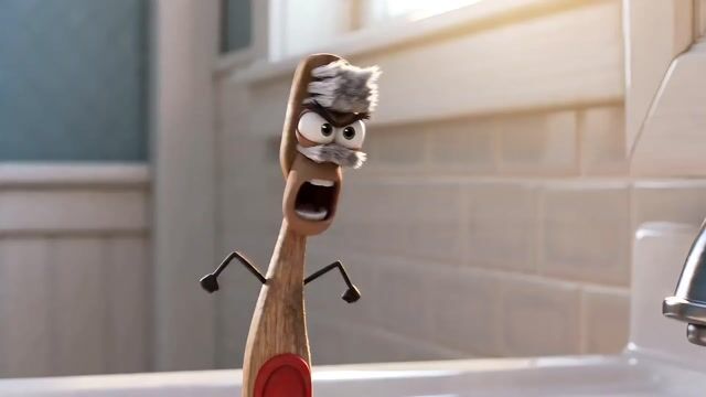 Humorous Toothbrush Debate Animated Short