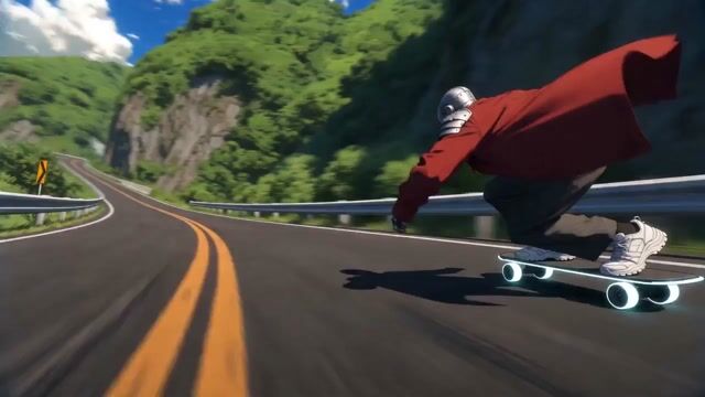 FPV Drone Longboard Racing Sequence