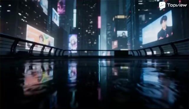 AAA Game Trailer Style Futuristic Neon City Video Prompt
