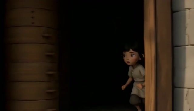 Chinese Dim Sum Shop Girl Character