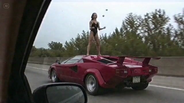 Lamborghini Juggling Stunt