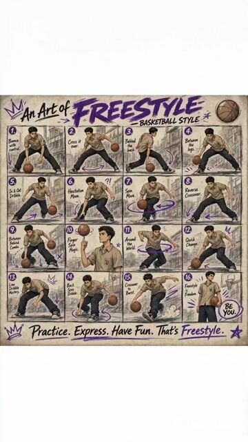 Animated Basketball Freestyle Poster