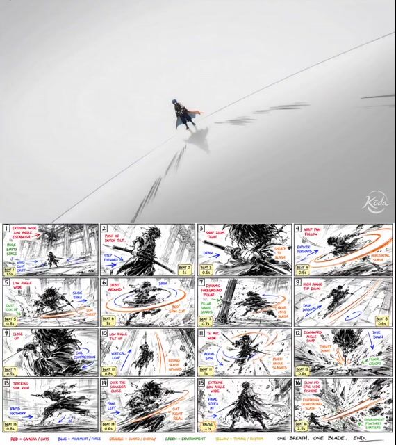Anime Combat Sequence Prompt