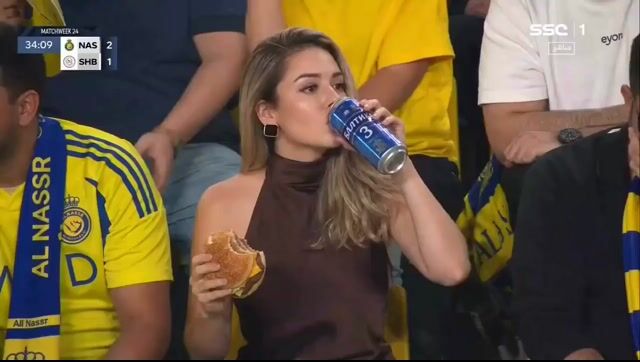 Glamorous Woman Stadium Broadcast