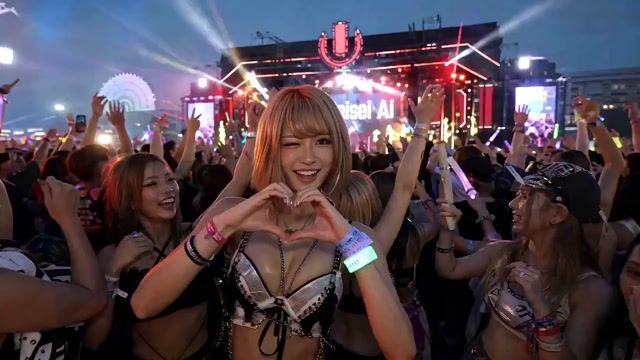 EDM Dance Festival Live Crowd