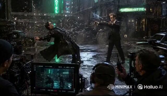 Matrix Style Fire vs Shadow Duel BTS