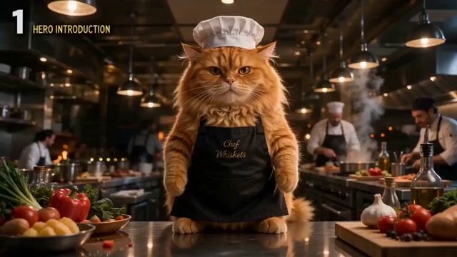 Michelin Chef Cat Kitchen Chaos