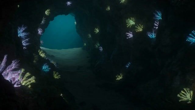 Bioluminescent Deep Sea Predator Chase