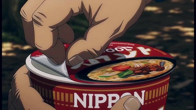 Forest Camping Cup Noodle Anime