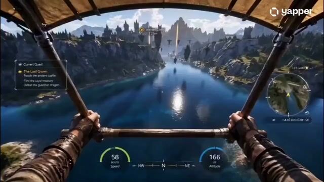 Medieval Fantasy POV Hang Gliding