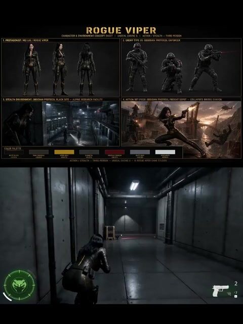 AAA Stealth Action Gameplay Sequence