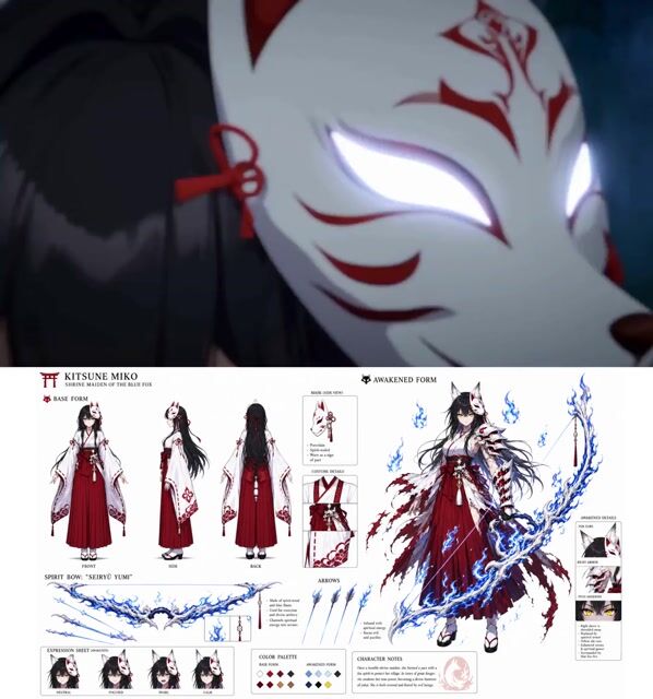 Nine-Tailed Fox Divine Bow Transformation