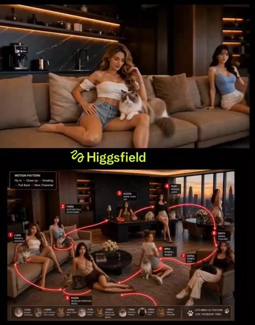 Cinematic Penthouse Cat Introduction Scene
