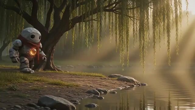 Dark Fantasy Golem and Fairy Cinematic Sequence