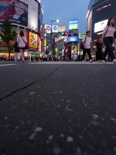 Cinematic Shibuya Sprint Sequence Prompt